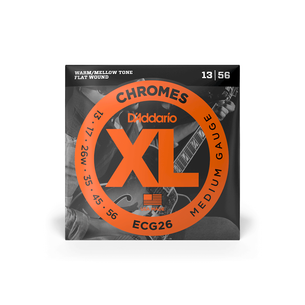 d-addario-xl-chromes-13-56-medium-flatwound-e-gitarre-saiten image 2