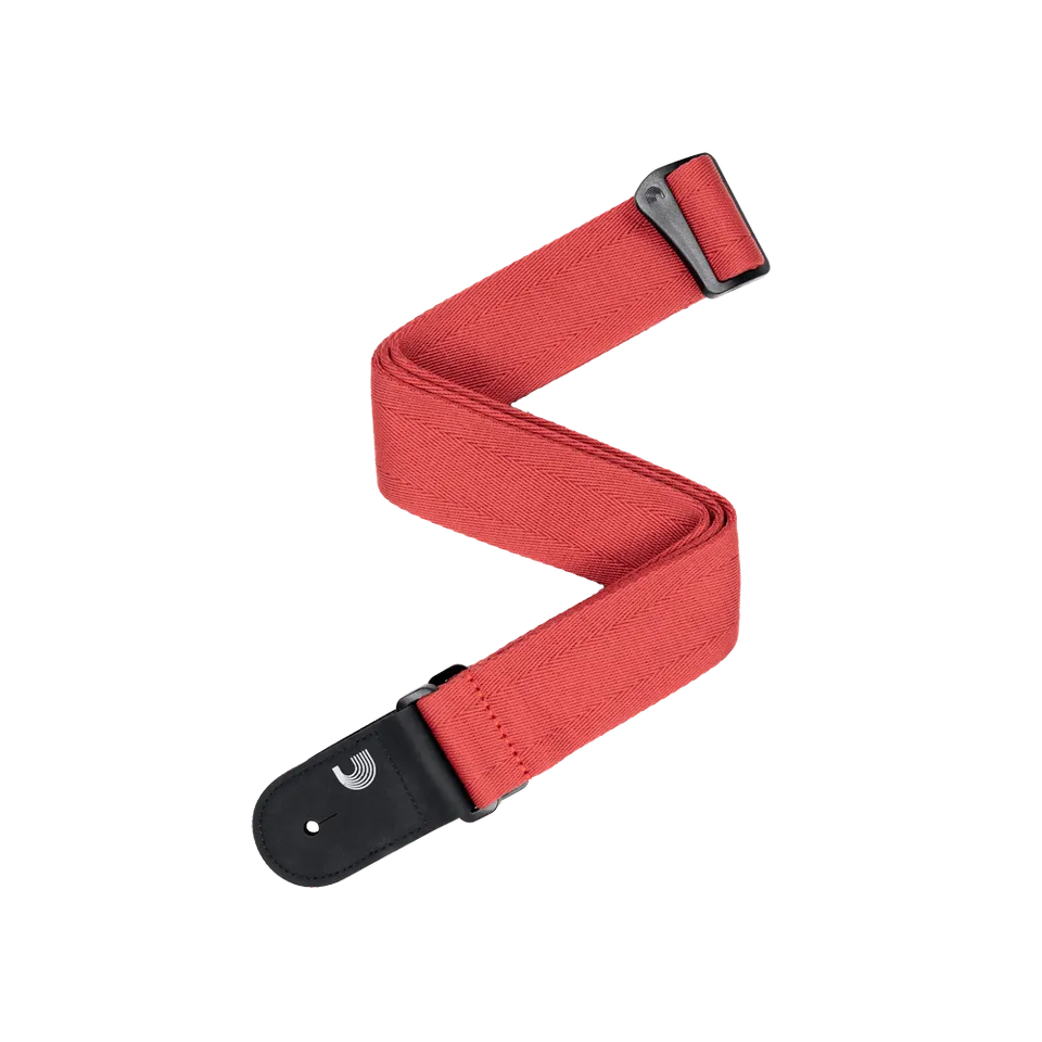 d-addario-eco-basic-woven-gitarrengurt-standard-leather-end image 1