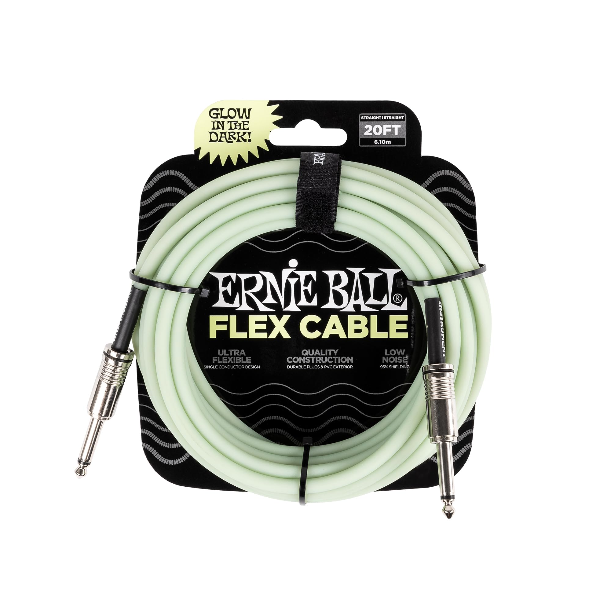 ernie-ball-flex-instrumentenkabel-3-05-m-orange-gerade-gerade image 5