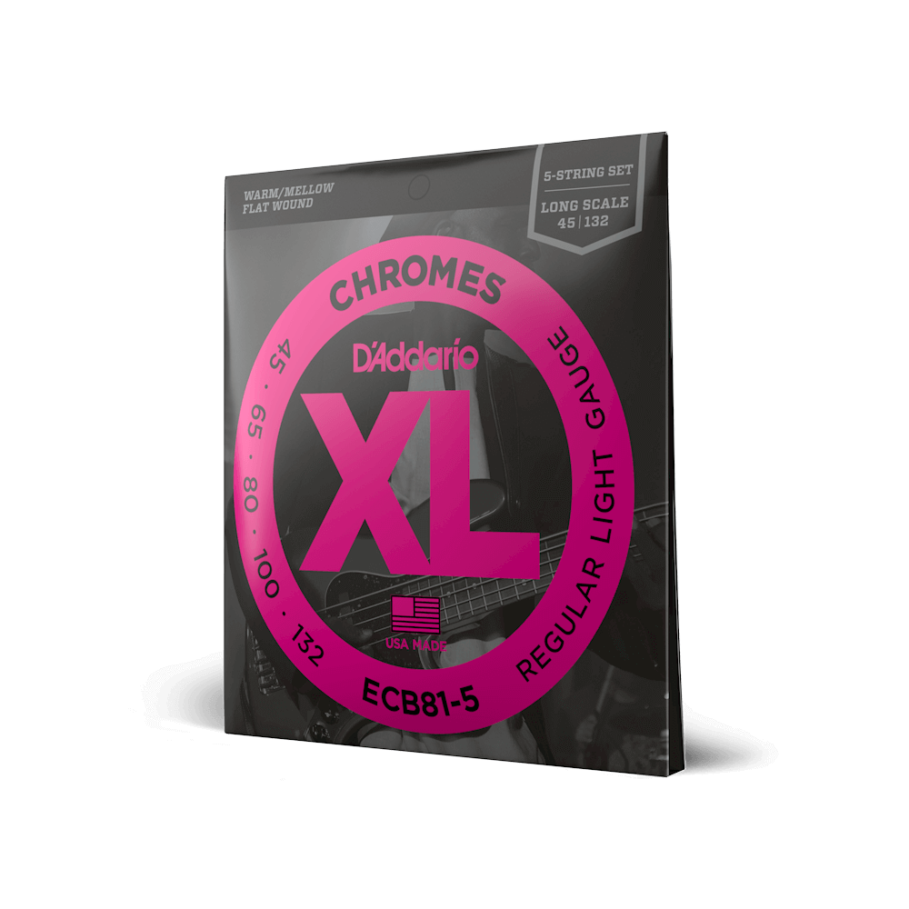d-addario-xl-chromes-ecg25-5sl-45-132-regular-light-5-saiter-bass-saiten-long-sc image 1