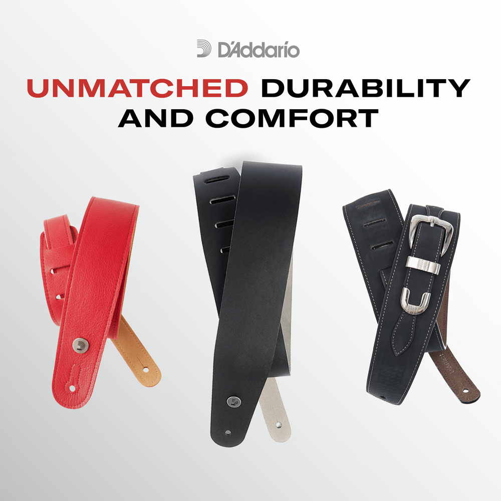 d-addario-suede-gitarrengurt-lila-leder-gurt image 4