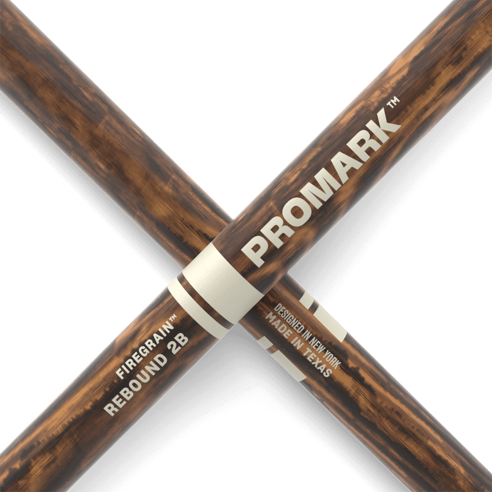 promark-rebound-2b-firegrain-hickory-drumsticks-acorn-wood-tip image 5