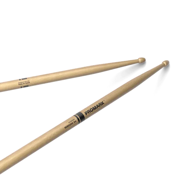 promark-rebound-5a-hickory-drumsticks-acorn-wood-tip image 1