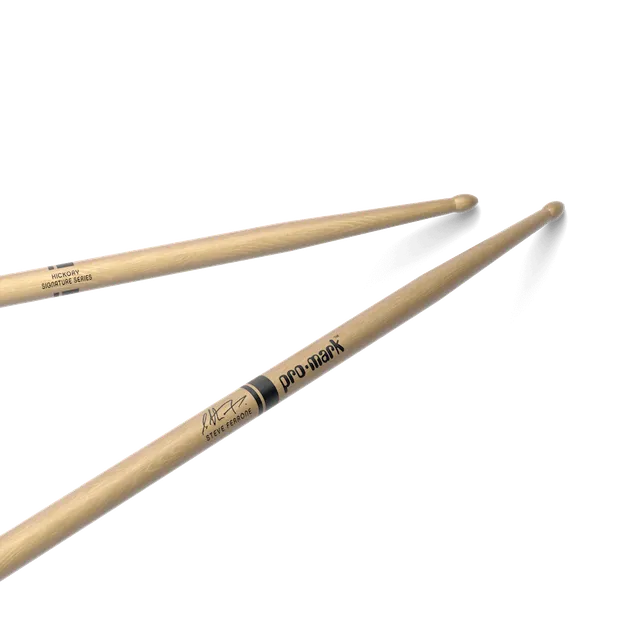 d-addario-promark-steve-ferrone-735-hickory-drumsticks-wood-tip image 1