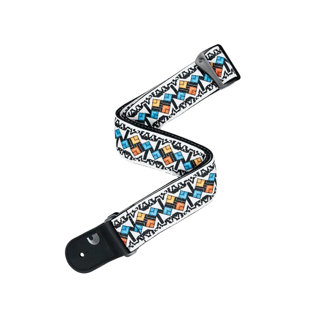 d-addario-eco-woven-gitarrengurt-white image 1