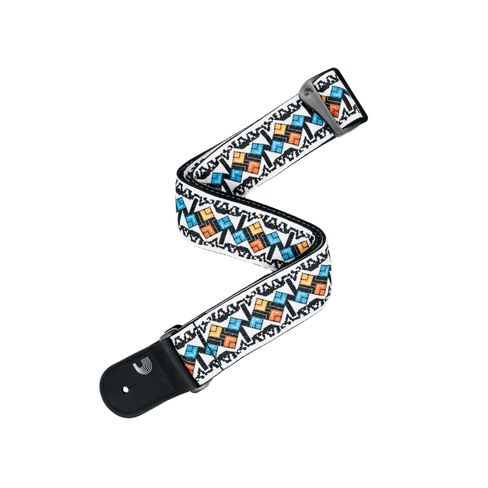 d-addario-eco-woven-gitarrengurt-white image 1