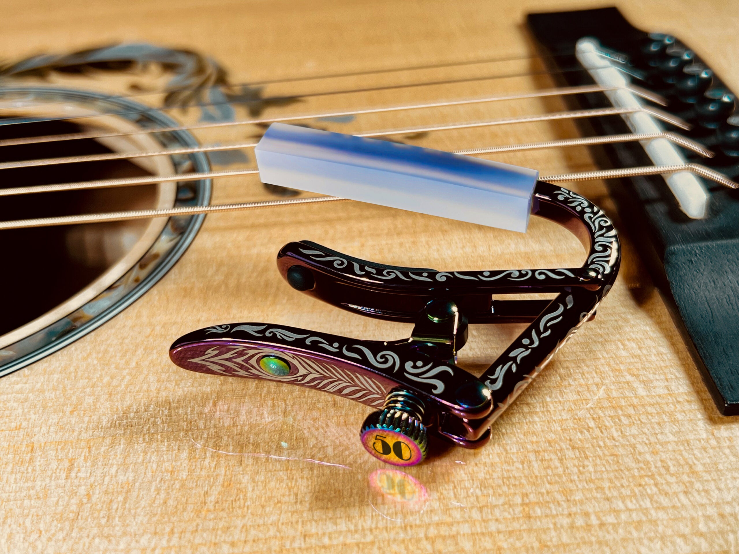 shubb-violet-sky-steel-string-kapo-titan-finish image 4