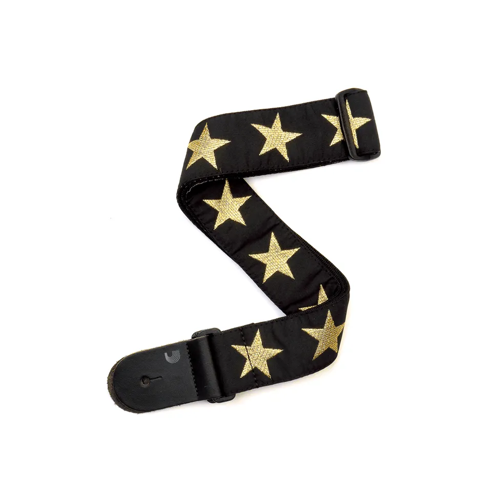 d-addario-woven-gitarrengurt-gold-star image 1