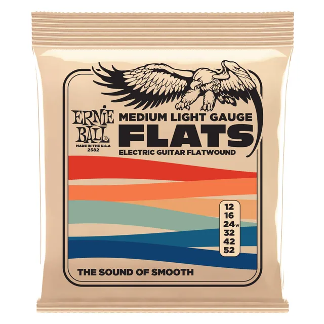 ernie-ball-flats-flatwound-12-52-medium-light-e-gitarrensaiten-edelstahlband image 1
