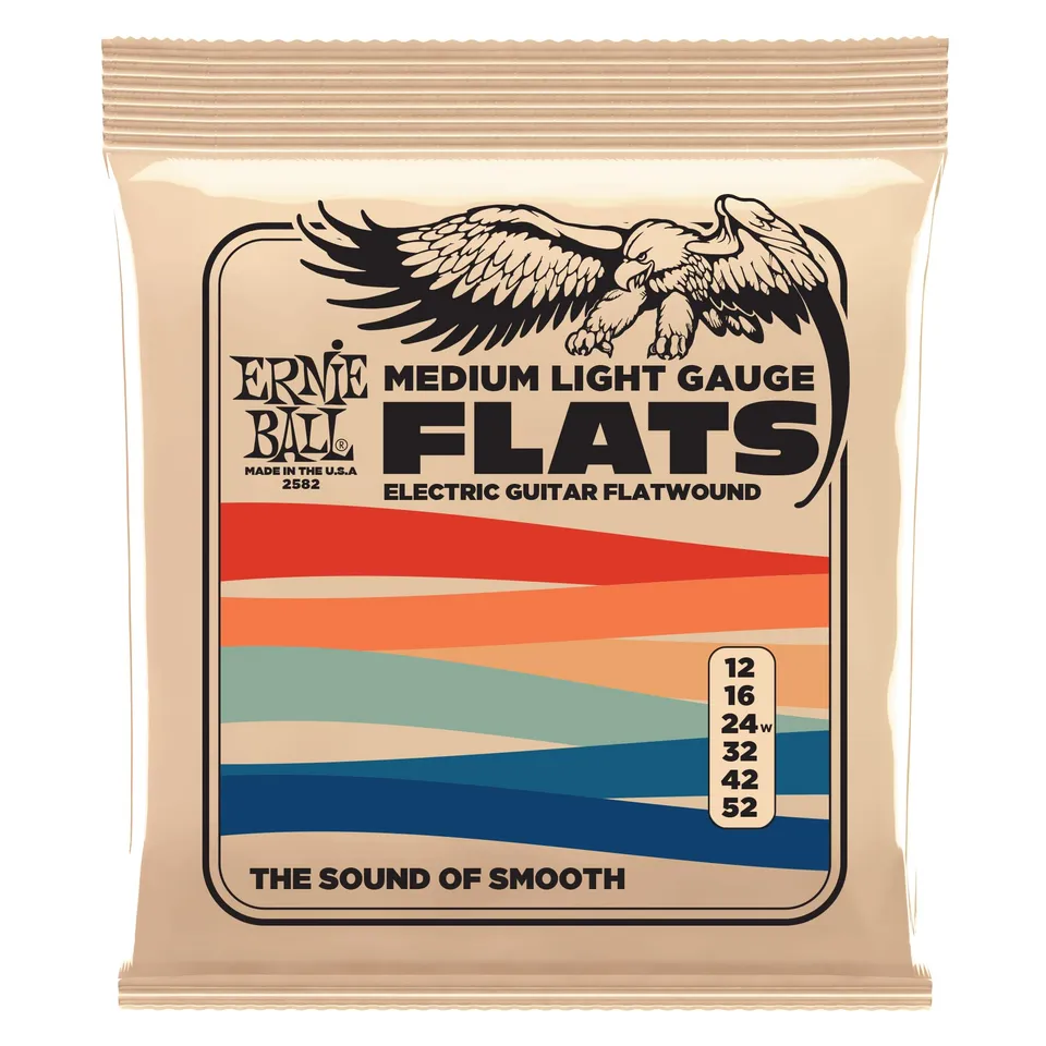 ernie-ball-flats-flatwound-12-52-medium-light-e-gitarrensaiten-edelstahlband image 1