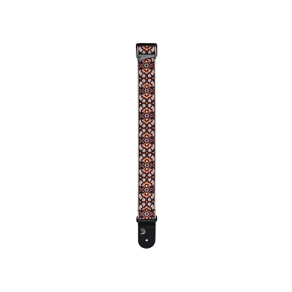 d-addario-eco-comfort-woven-gitarrengurt-rot-orange image 3