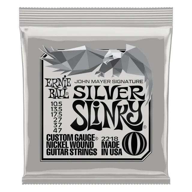 ernie-ball-john-mayer-silver-slinky-e-gitarrensaiten-10-5-47-nickel-wound image 1