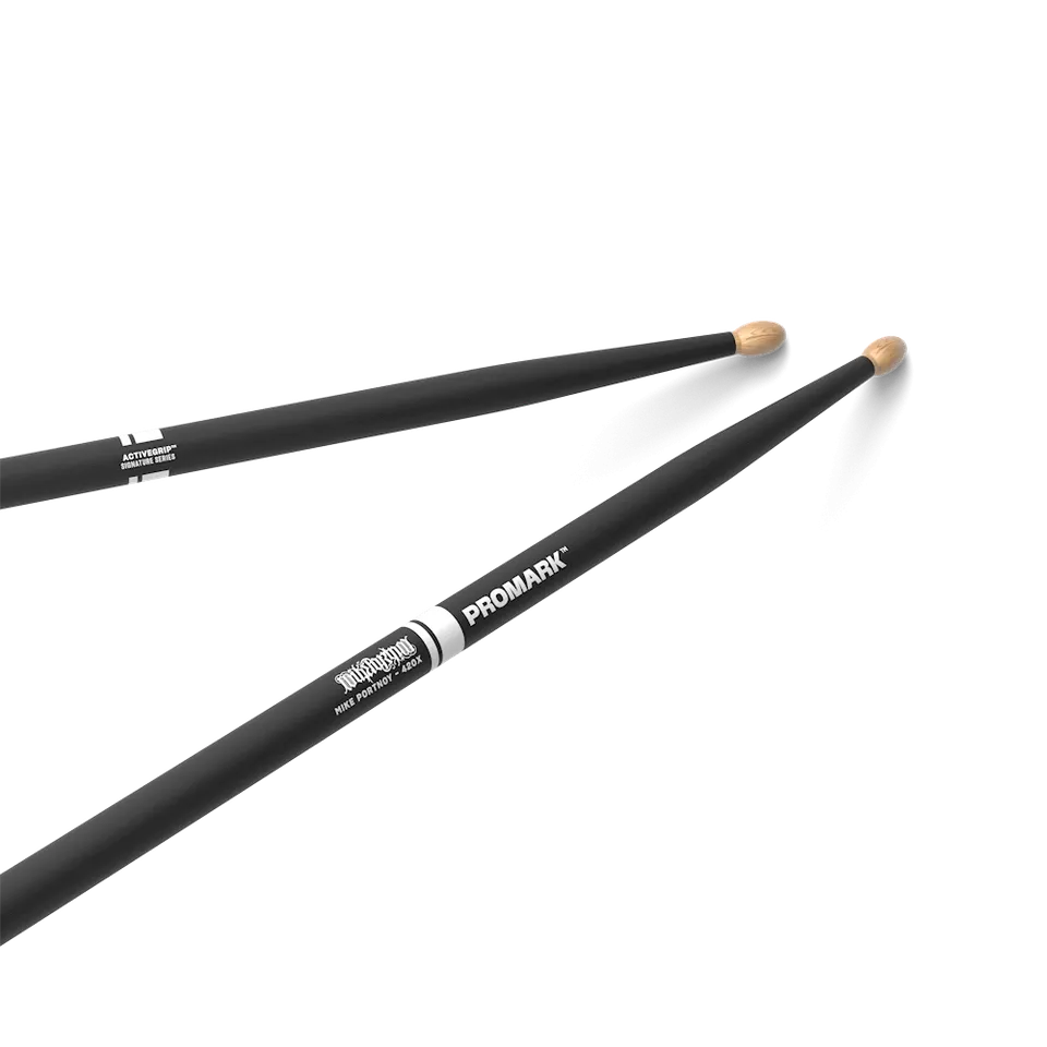 promark-by-d-addario-mike-portnoy-420x-activegrip-drumsticks-hickory-wood-tip image 1