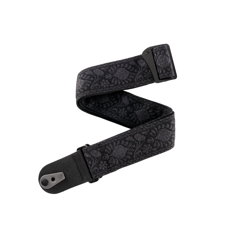 d-addario-pad-lock-gewebter-gitarrengurt-monterey-black image 1