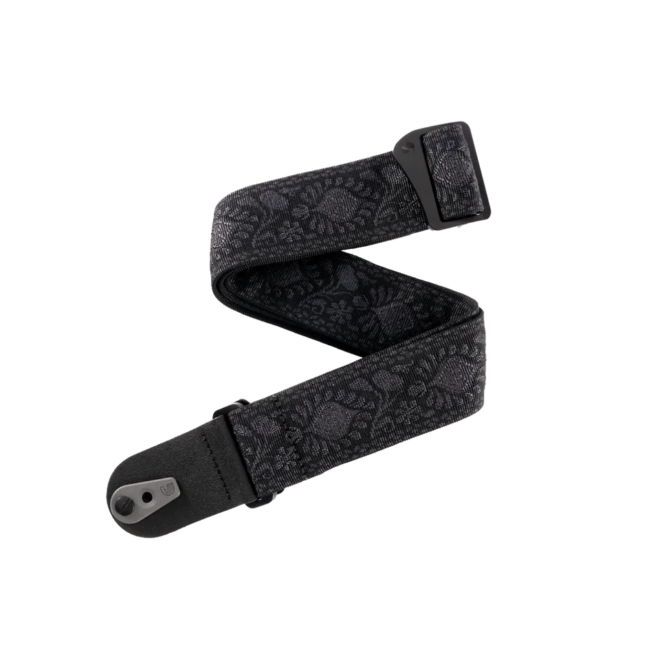 d-addario-pad-lock-gewebter-gitarrengurt-monterey-black image 1
