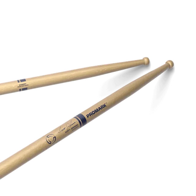 promark-scott-johnson-scooter-hickory-drumsticks-wood-tip image 1