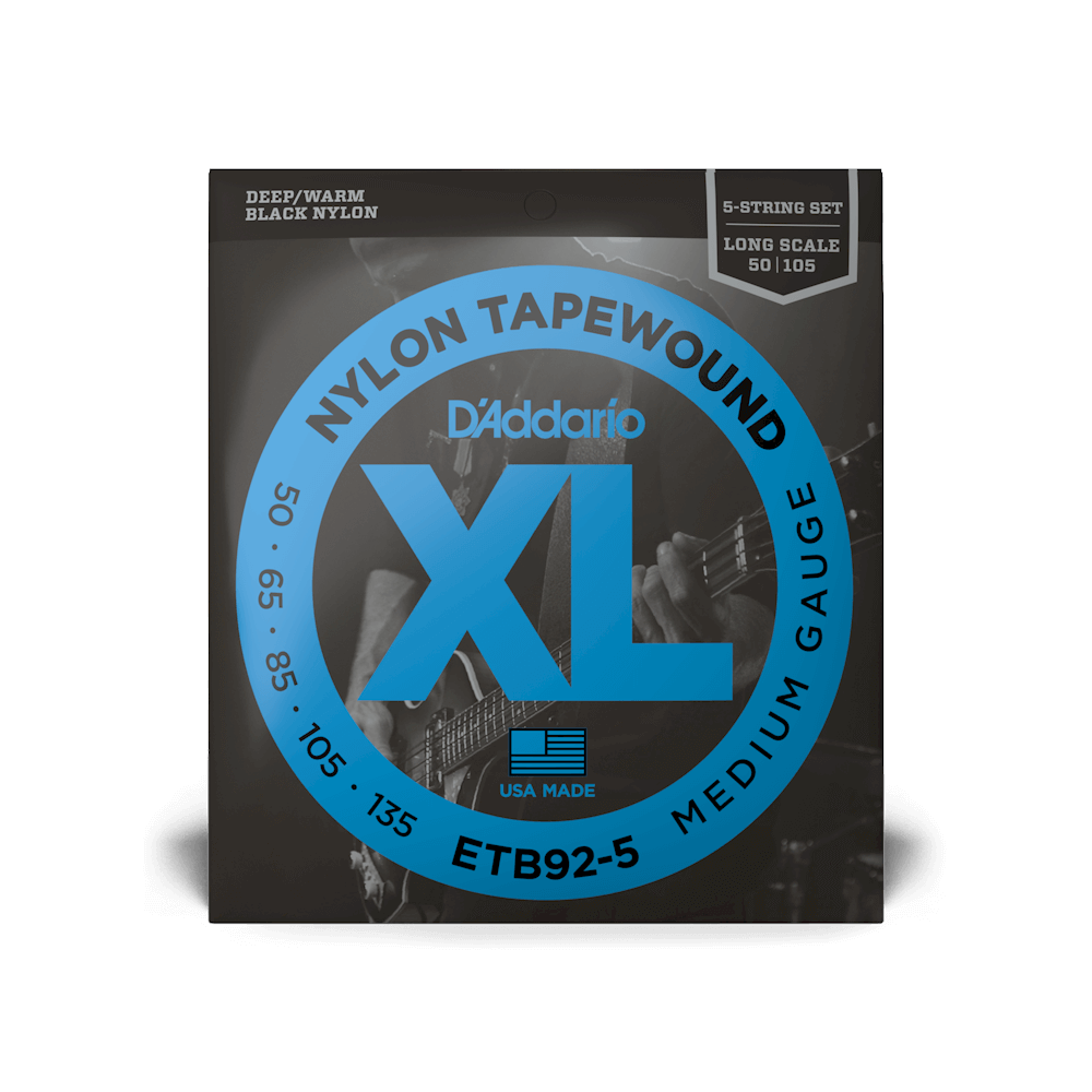 d-addario-xl-nylon-tapewound-bass-saiten-5-saiter-50-135-long-scale image 2