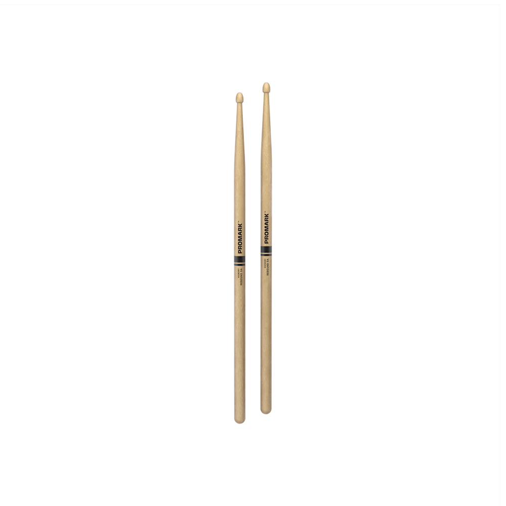 promark-rebound-5a-hickory-drumsticks-acorn-wood-tip image 3