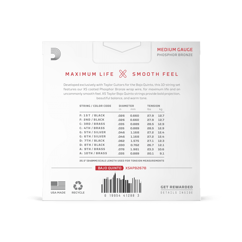 d-addario-xs-phosphor-bronze-bajo-quinto-saiten-26-78 image 4