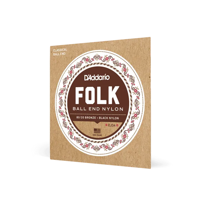 d-addario-folk-nylon-normal-tension-ball-end-klassik-saiten-80-20-bronze image 1