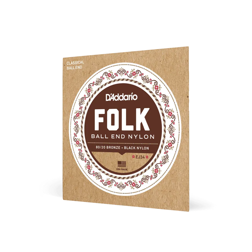 d-addario-folk-nylon-normal-tension-ball-end-klassik-saiten-80-20-bronze image 1