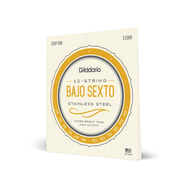 d-addario-bajo-sexto-12-saitig-edelstahl-saitensatz image 1