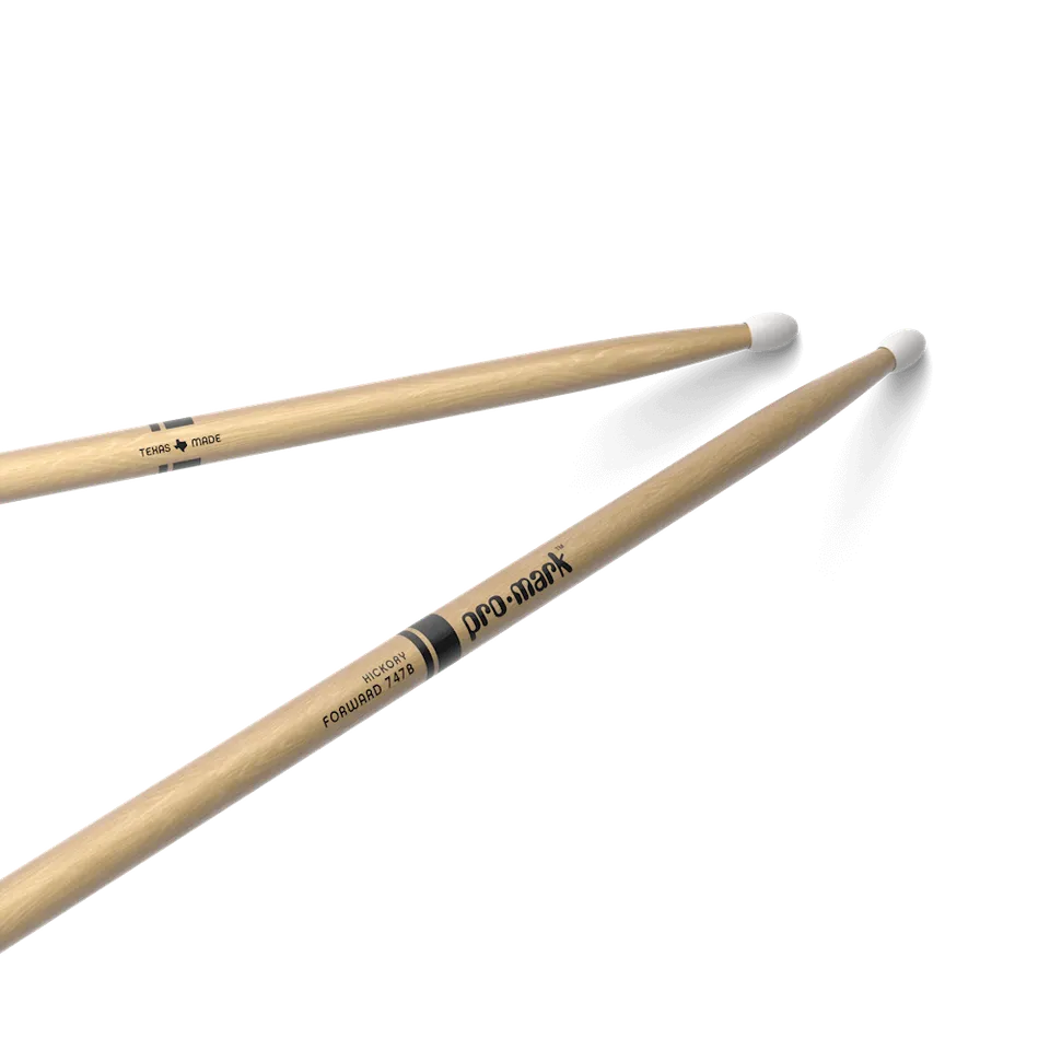 d-addario-promark-classic-forward-747b-hickory-drumstick-oval-nylon-tip image 1