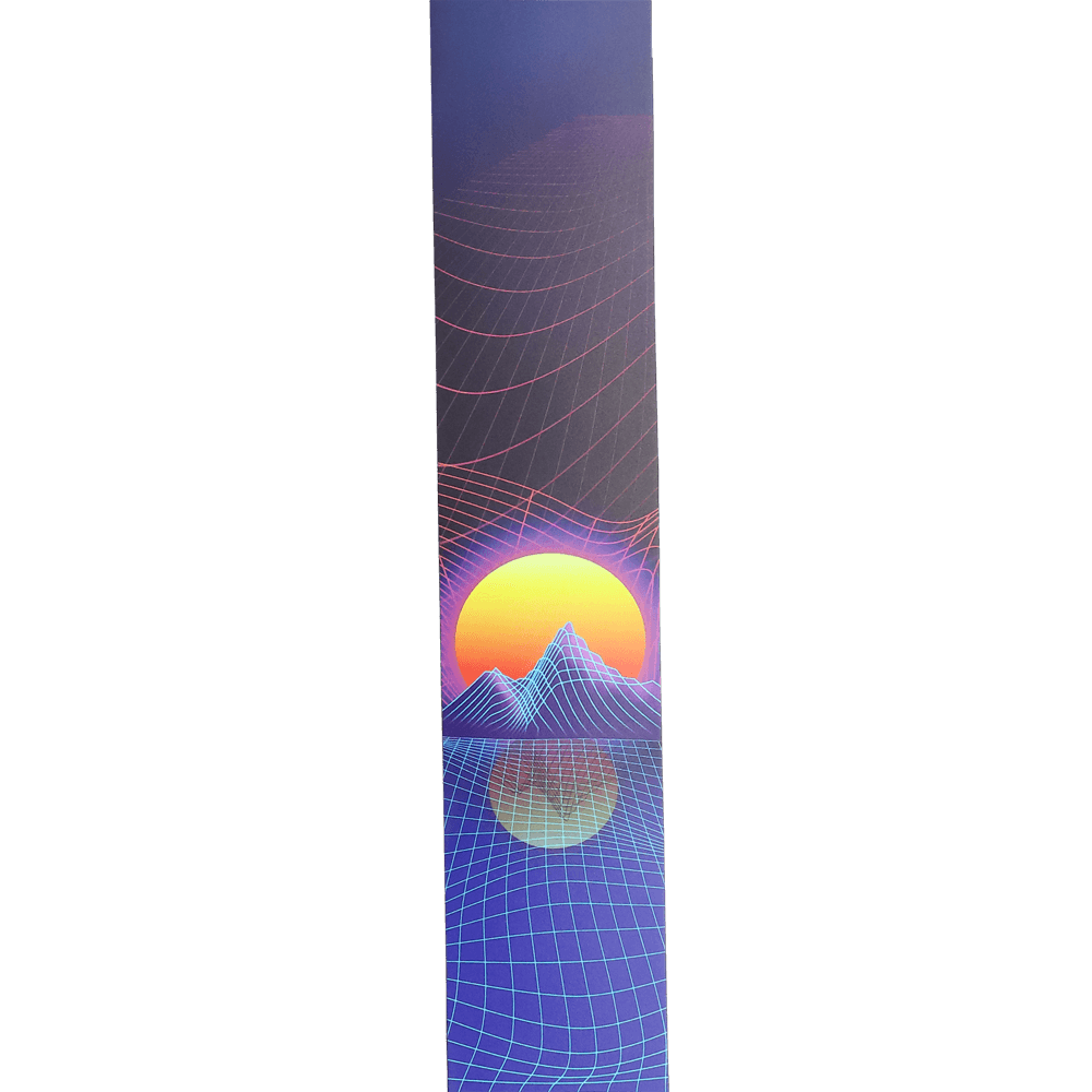 d-addario-outrun-leder-gitarrengurt-sunset-printed-leather-guitar-strap image 2
