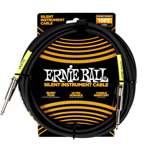 ernie-ball-classic-instrumentenkabel-gerade-gerade-3-m-silent-schwarz image 4