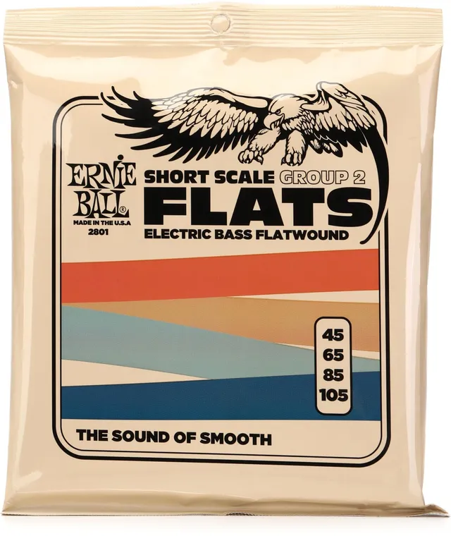 ernie-ball-short-scale-flatwound-group-2-e-bass-saiten-45-105 image 1