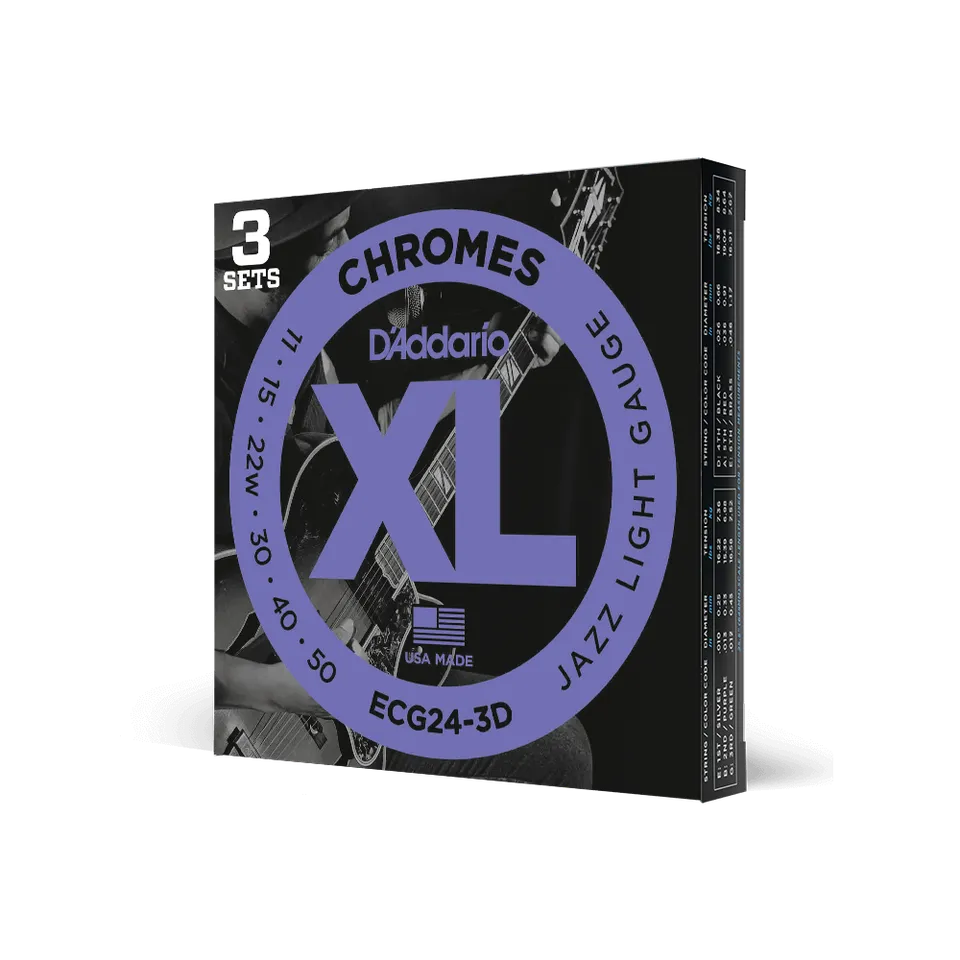 d-addario-xl-chromes-11-50-e-gitarren-saiten-jazz-light-flatwound image 1