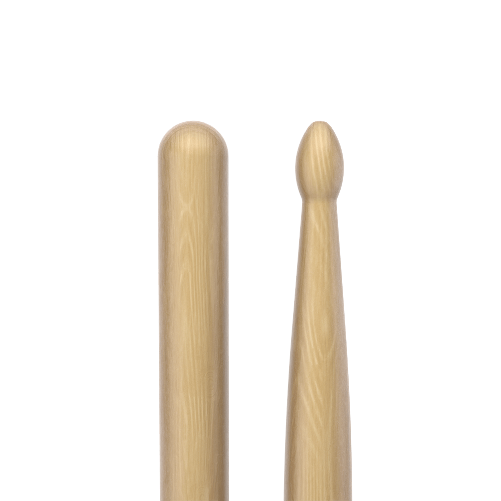 promark-classic-forward-5a-long-hickory-drumsticks-oval-wood-tip image 4
