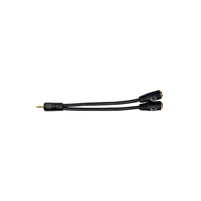 d-addario-pw-p047z-stereo-adapter-3-5-mm-stecker-auf-2x-3-5-mm-buchse image 1