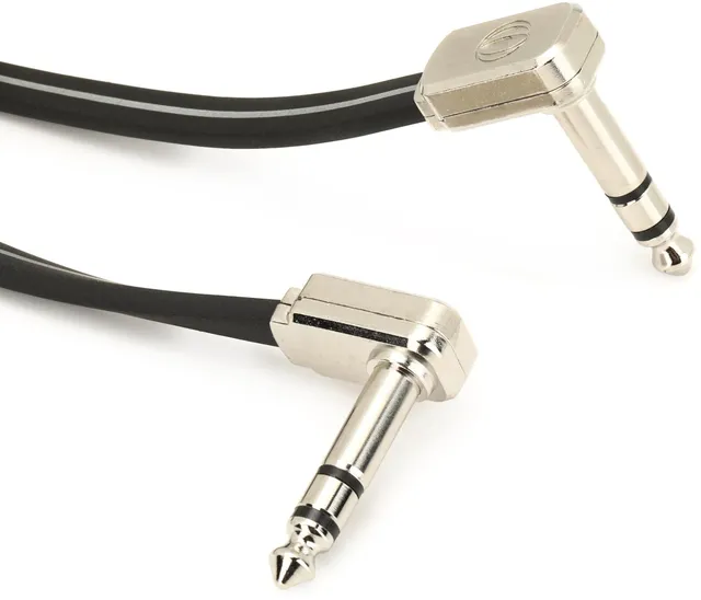 ernie-ball-flaches-stereo-patchkabel-60-96-cm-schwarz image 1