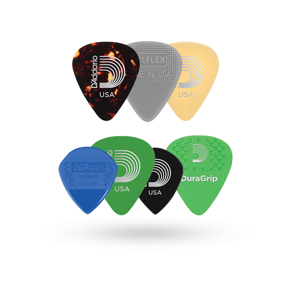 d-addario-variety-picks-7er-set-gemischte-gitarren-plektren-medium image 2