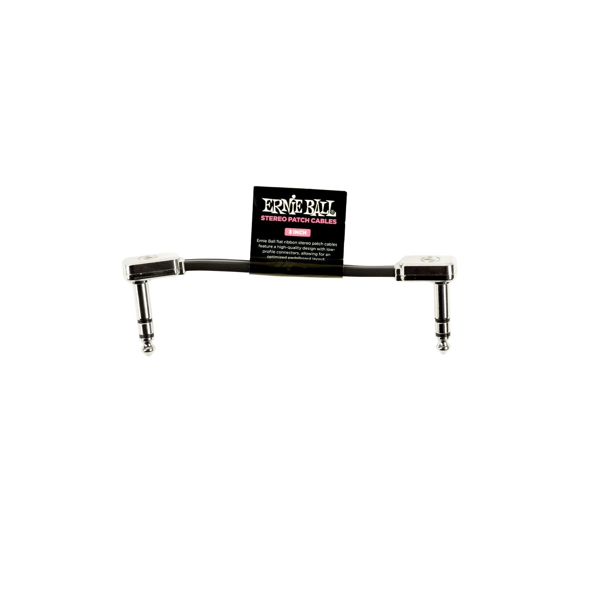 ernie-ball-flaches-stereo-patchkabel-60-96-cm-schwarz image 4