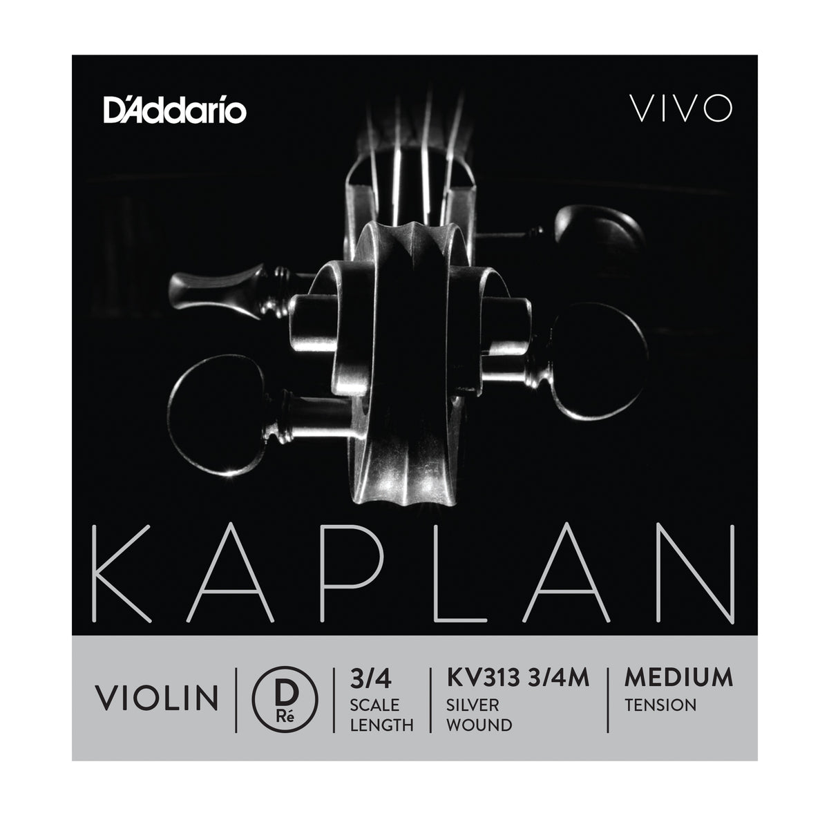 d-addario-kaplan-vivo-violin-saiten-set-3-4-medium-tension image 4