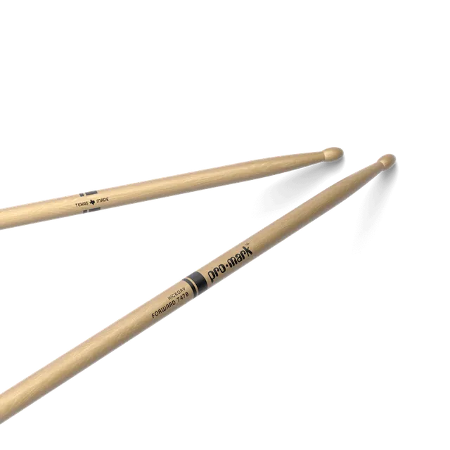 d-addario-promark-classic-forward-747b-hickory-drumsticks-oval-wood-tip image 1