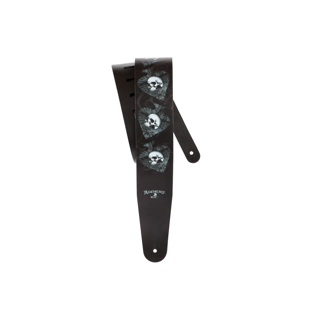 d-addario-alchemy-leather-gitarrengurt-death-club-2-5-zoll image 1