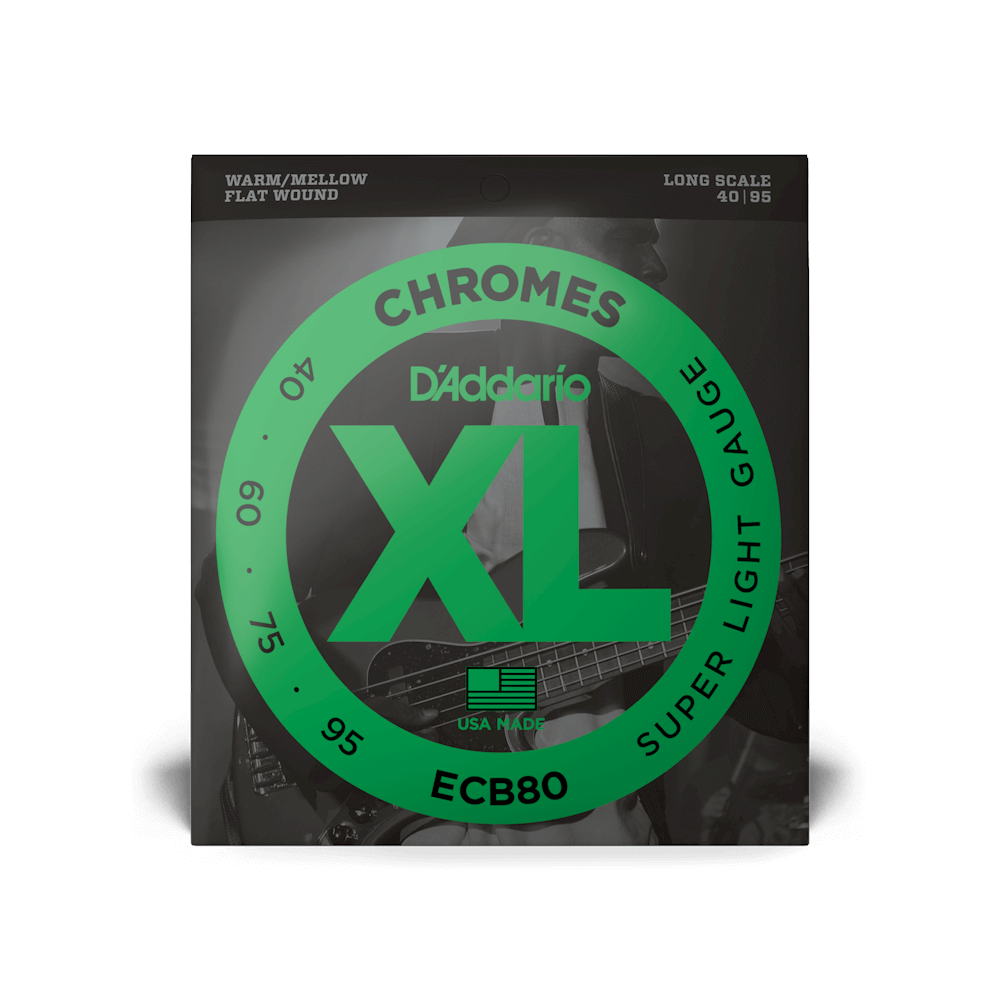 d-addario-xl-chromes-bass-saiten-40-95-super-light-long-scale-flatwound image 2