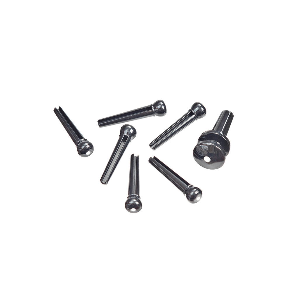 d-addario-plastic-bridge-pins-f-r-akustikgitarre-schwarz-mit-elfenbein-punkt image 3