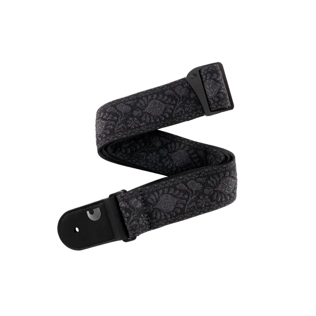 d-addario-woven-gitarrengurt-monterey-black image 1