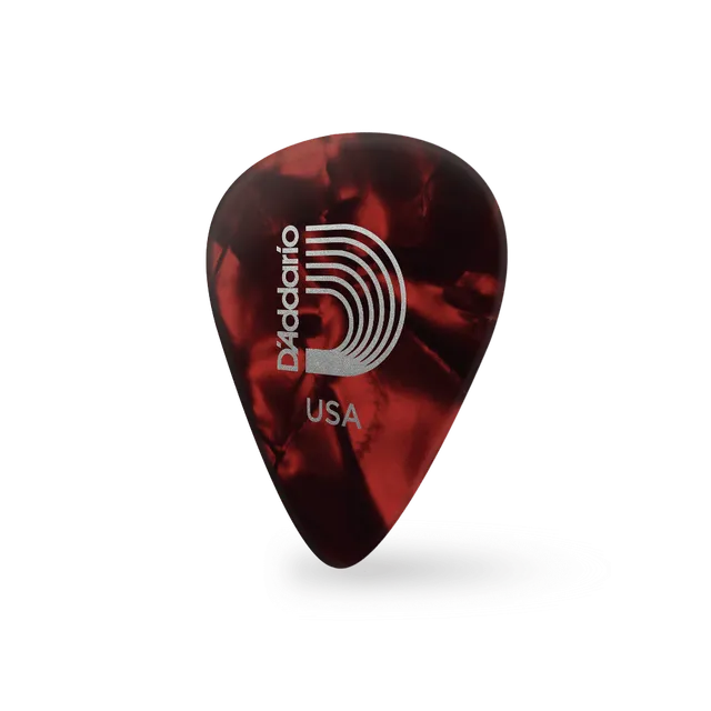 d-addario-classic-celluloid-red-pearl-light-gitarren-plektren-10er-pack image 1