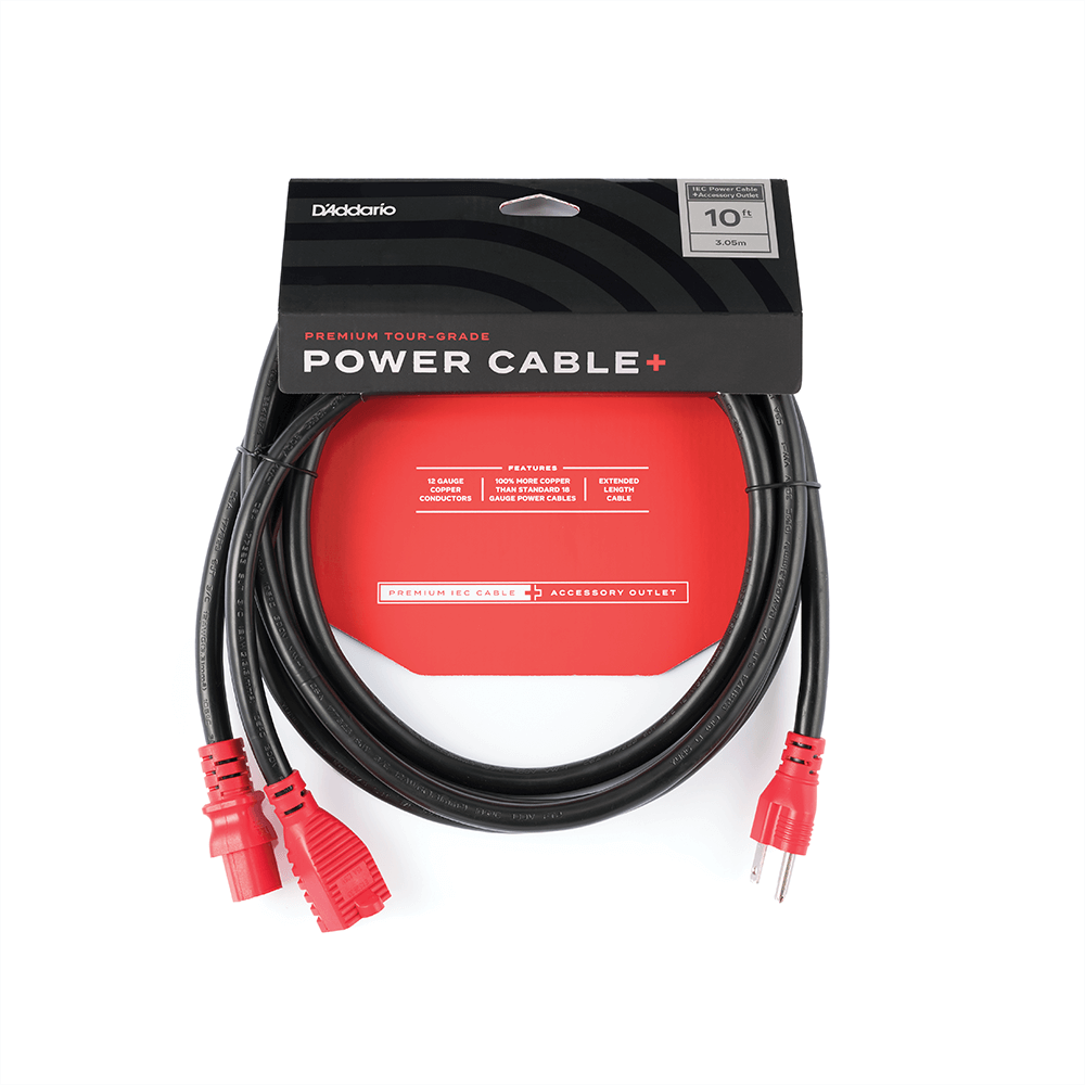 d-addario-iec-power-cable-10-stromkabel-mit-zusatz-steckdose-12awg image 4