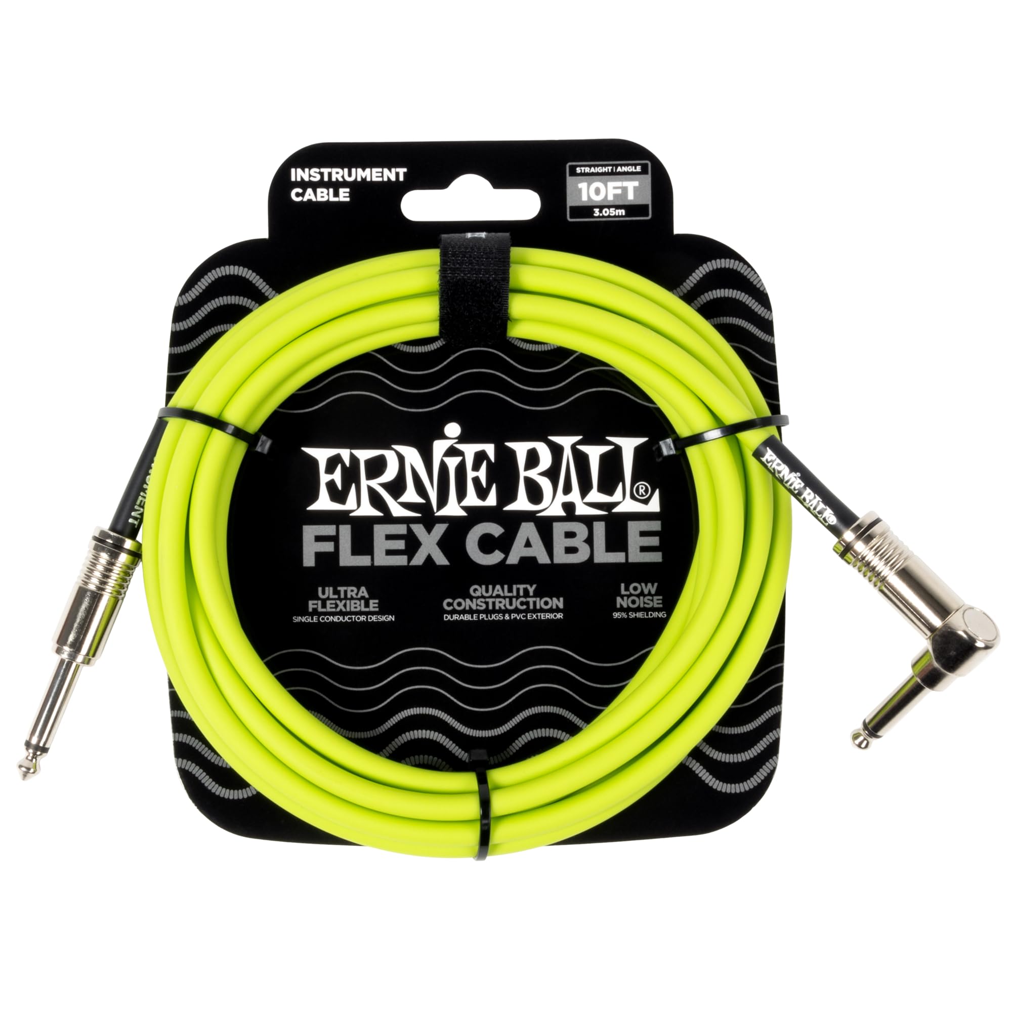 ernie-ball-flex-instrumentenkabel-3-05-m-orange-gerade-gerade image 6