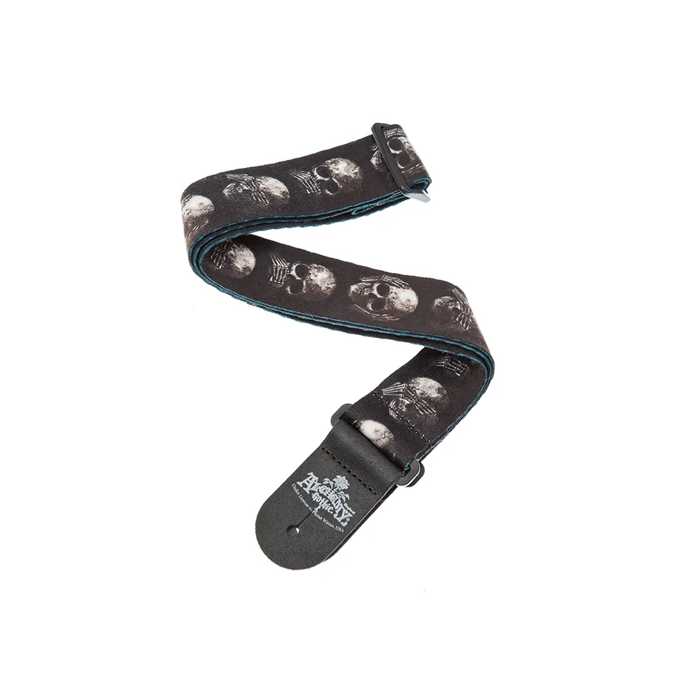 d-addario-alchemy-gitarrengurt-muted-skulls-auto-lock image 1