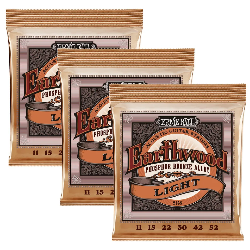 ernie-ball-earthwood-light-akustik-gitarrensaiten-phosphor-bronze-11-52-3er-pack image 1
