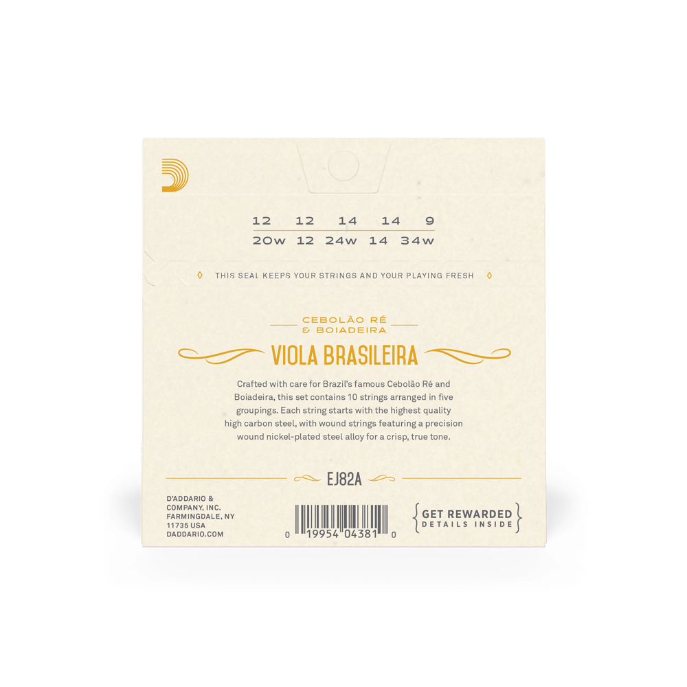 d-addario-ej82a-viola-brasileira-saiten-cebolao-re-boiadeira-10-saitig-nickel image 3