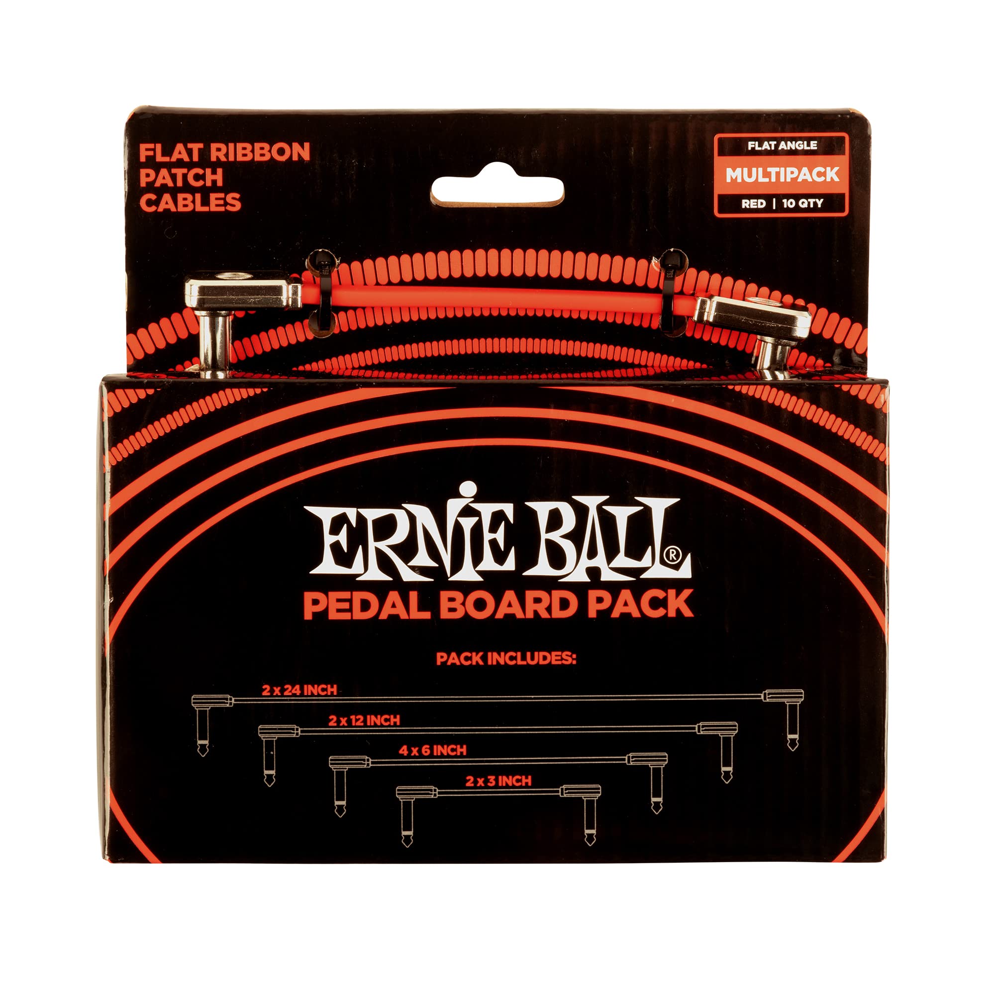 ernie-ball-flachband-patchkabel-15-24-cm-rot-3er-pack image 8