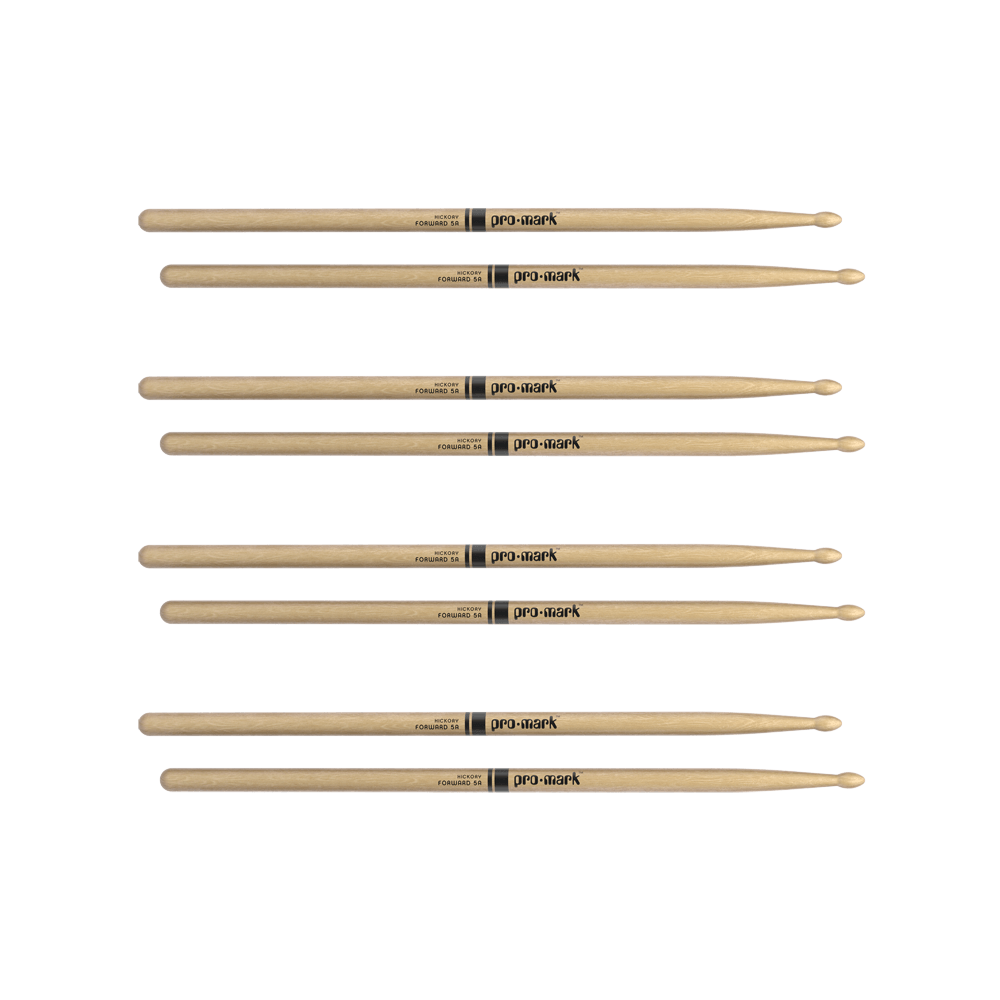 d-addario-promark-classic-forward-5a-hickory-drumsticks-oval-wood-tip image 4